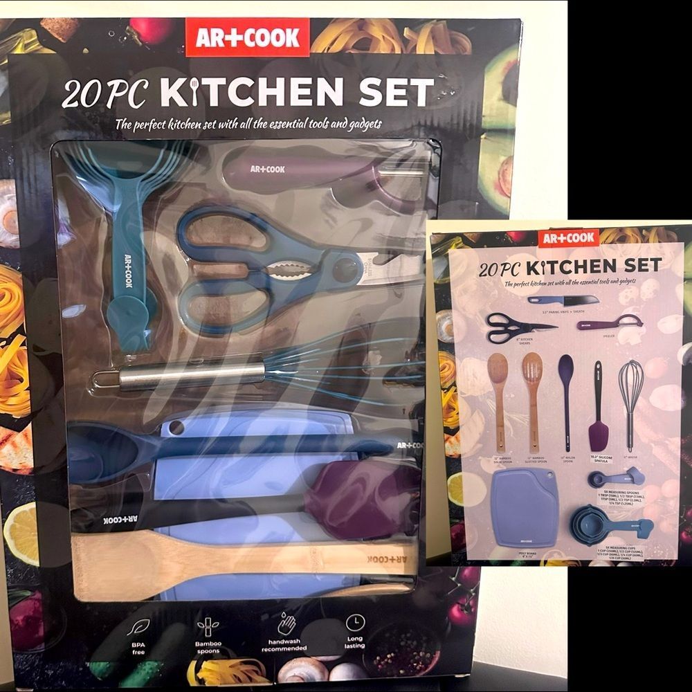 NEW ar+cook 20 piece kitchen set